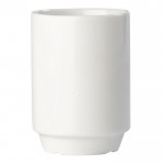 Tasse empilable en porcelaine blanche avec capacité de 160ml couleur blanc troisième vue