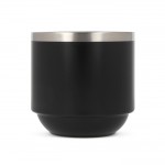 Tasse empilable à double paroi en céramique avec capacité de 300ml couleur noir troisième vue