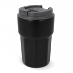 Gobelet à emporter en inox avec couvercle en silicone 350ml couleur noir