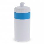 Gourde de sport sans BPA avec détail coloré 500ml couleur bleu ciel deuxième vue