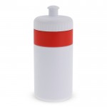 Gourde de sport sans BPA avec détail coloré 500ml couleur rouge deuxième vue