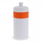 Gourde de sport sans BPA avec détail coloré 500ml couleur orange deuxième vue