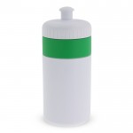 Gourde de sport sans BPA avec détail coloré 500ml couleur vert deuxième vue