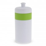 Gourde de sport sans BPA avec détail coloré 500ml couleur vert clair deuxième vue