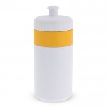 Gourde de sport sans BPA avec détail coloré 500ml couleur jaune deuxième vue