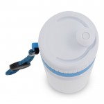 Gourde de sport sans BPA avec détail coloré et sangle 500ml couleur bleu ciel cinquième vue