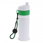 Gourde de sport sans BPA avec détail coloré et sangle 500ml couleur vert deuxième vue