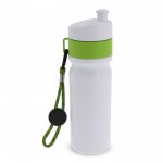 Gourde de sport sans BPA avec détail coloré et sangle 500ml couleur vert clair deuxième vue