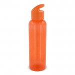 Gourde en RPET de couleurs transparentes avec poignée 600ml couleur orange