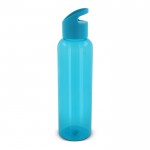 Gourde en RPET de couleurs transparentes avec poignée 600ml couleur turquoise