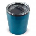 Gobelet en inox à double paroi compatible avec la machine à café 180ml couleur bleu ciel