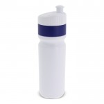 Gourde de sport sans BPA avec bord coloré fabriqué en UE 750ml couleur bleu foncé deuxième vue