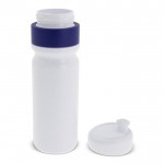 Gourde de sport sans BPA avec bord coloré fabriqué en UE 750ml couleur bleu foncé troisième vue