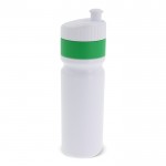 Gourde de sport sans BPA avec bord coloré fabriqué en UE 750ml couleur vert deuxième vue