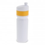 Gourde de sport sans BPA avec bord coloré fabriqué en UE 750ml couleur jaune deuxième vue