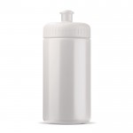 Bidon en plastique sans BPA et 100% anti-fuite 500ml couleur blanc