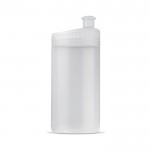 Bidon de sport en plastique sans BPA et 100% anti-fuite 500ml couleur transparent