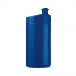 Bidon de sport en plastique sans BPA et 100% anti-fuite 500ml couleur bleu foncé