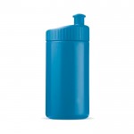 Bidon de sport en plastique sans BPA et 100% anti-fuite 500ml couleur bleu ciel