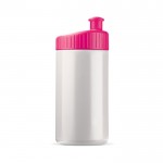 Bidon de sport en plastique sans BPA et 100% anti-fuite 500ml couleur rose