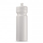 Gourde de sport en plastique sans BPA et 100% anti-fuite 750ml couleur blanc