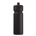 Gourde de sport en plastique sans BPA et 100% anti-fuite 750ml couleur noir