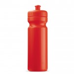 Gourde de sport en plastique sans BPA et 100% anti-fuite 750ml couleur rouge