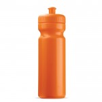 Gourde de sport en plastique sans BPA et 100% anti-fuite 750ml couleur orange