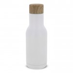 Gourde à double paroi en acier inoxydable avec infuseur à thé 340ml couleur blanc