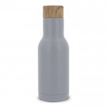 Gourde à double paroi en acier inoxydable avec infuseur à thé 340ml couleur gris clair