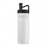 Gourde de sport avec design TopActive et bouchon ergonomique 500ml couleur blanc/noir