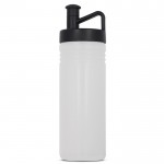 Gourde de sport avec design TopActive et bouchon ergonomique 500ml couleur noir transparent