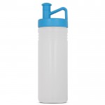 Gourde de sport avec design TopActive et bouchon ergonomique 500ml couleur bleu clair transparent