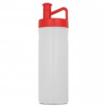 Gourde de sport avec design TopActive et bouchon ergonomique 500ml couleur rouge transparent