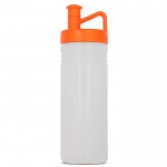 Gourde de sport avec design TopActive et bouchon ergonomique 500ml couleur orange transparent