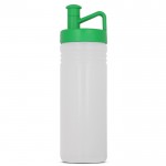 Gourde de sport avec design TopActive et bouchon ergonomique 500ml couleur vert transparent