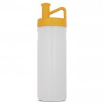 Gourde de sport avec design TopActive et bouchon ergonomique 500ml couleur jaune transparent