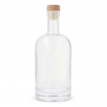 Gourde durable en verre avec couvercle FSC 500ml couleur transparent deuxième vue