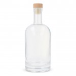 Gourde durable en verre avec couvercle FSC 750ml couleur transparent deuxième vue