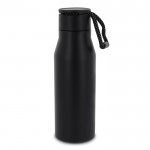 Gourde en acier inoxydable aux couleurs mates avec corde 600ml couleur noir