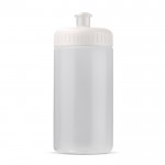 Bidon sportif en bioplastique sans BPA fabriqué en UE 500ml couleur blanc transparent