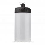 Bidon sportif en bioplastique sans BPA fabriqué en UE 500ml couleur noir transparent