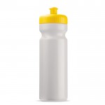 Bidon sportif en plastique organique fabriqué en UE 750ml couleur jaune