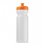 Bidon sportif en plastique organique fabriqué en UE 750ml couleur orange transparent