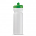 Bidon sportif en plastique organique fabriqué en UE 750ml couleur vert transparent