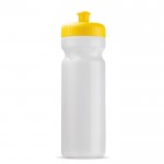 Bidon sportif en plastique organique fabriqué en UE 750ml couleur jaune transparent