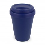 Gobelet à emporter en plastique recyclé aux couleurs vives 250ml couleur bleu foncé