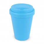 Gobelet à emporter en plastique recyclé aux couleurs vives 250ml couleur bleu ciel