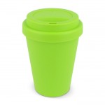 Gobelet à emporter en plastique recyclé aux couleurs vives 250ml couleur vert lime