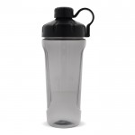 Shaker pour la salle de sport en plastique avec bouchon noir 900ml couleur noir deuxième vue